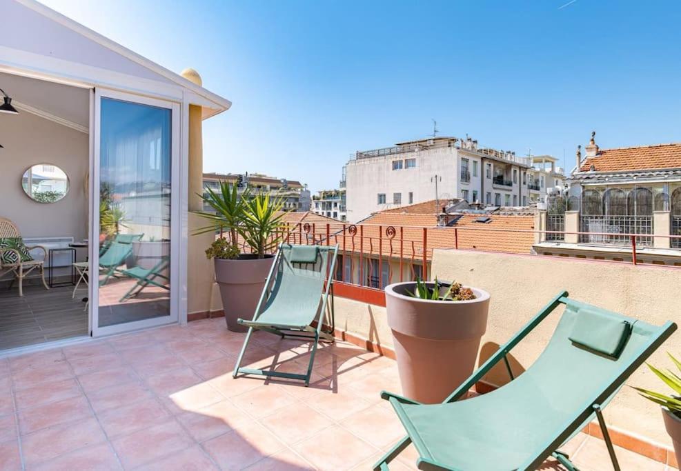 Lamartine - Studio W Terrace And Ac Very Central Niza Exterior foto