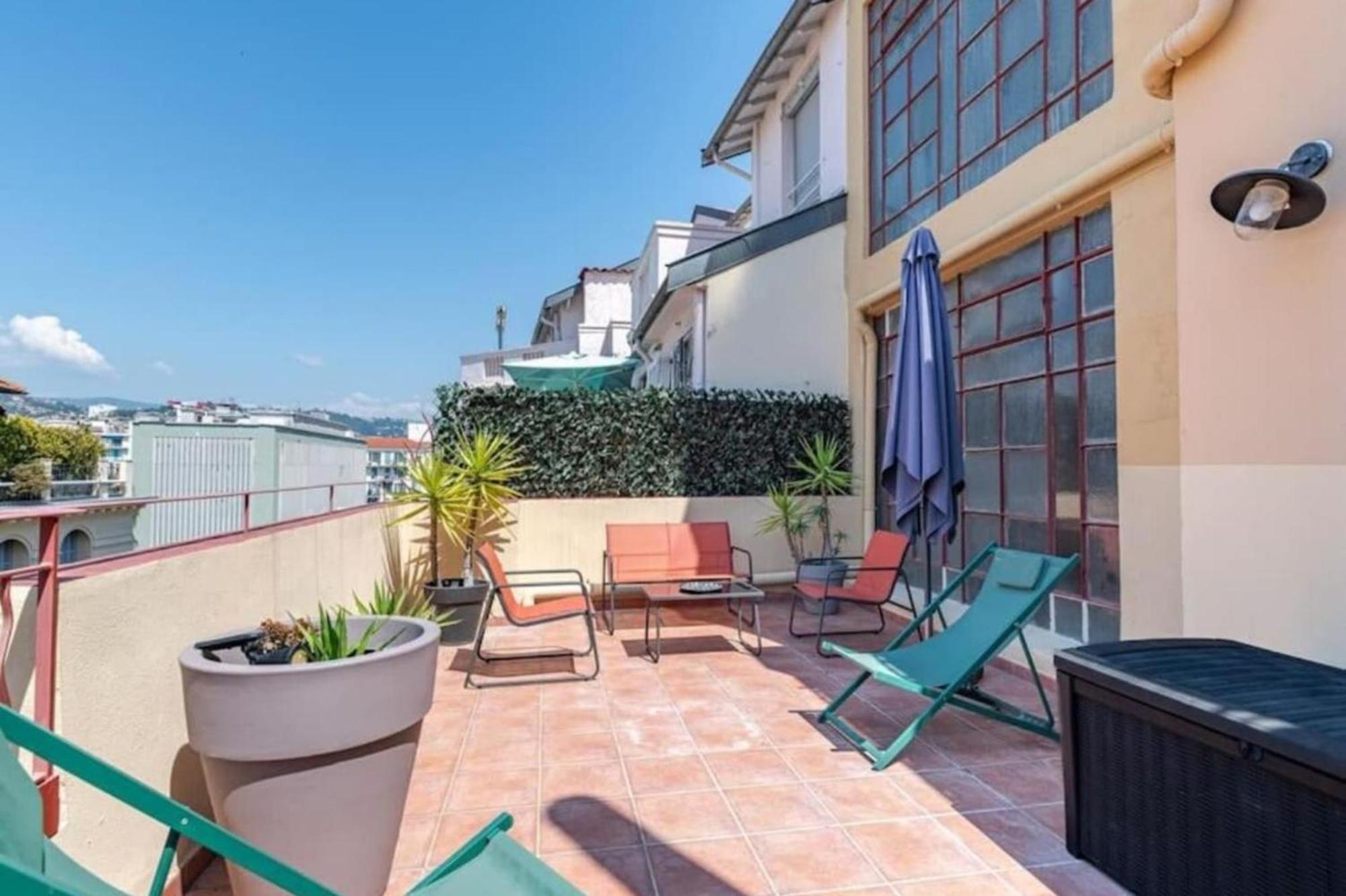 Lamartine - Studio W Terrace And Ac Very Central Niza Exterior foto