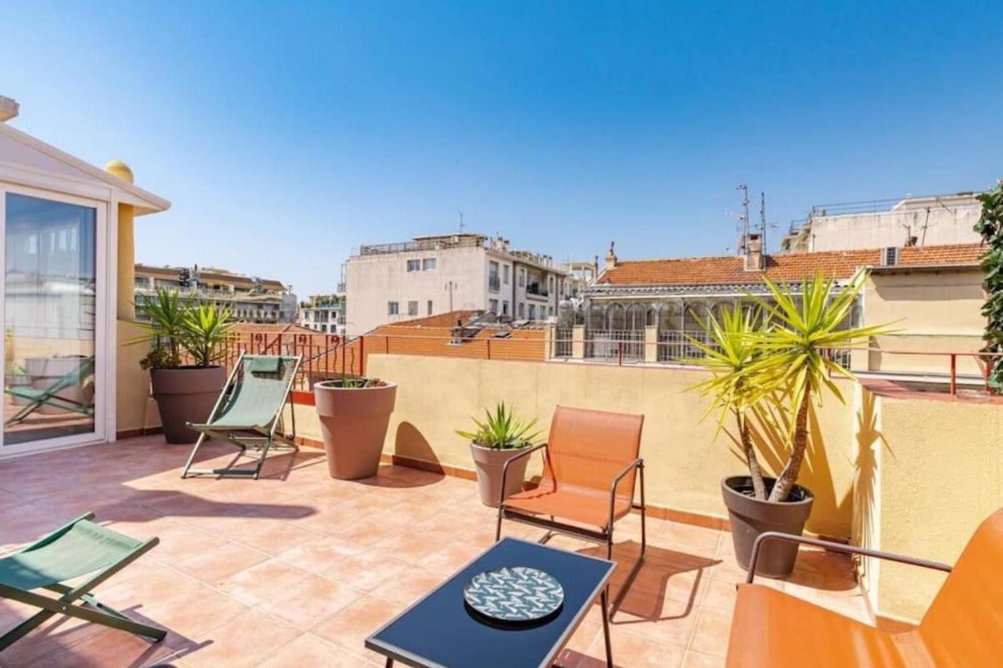 Lamartine - Studio W Terrace And Ac Very Central Niza Exterior foto